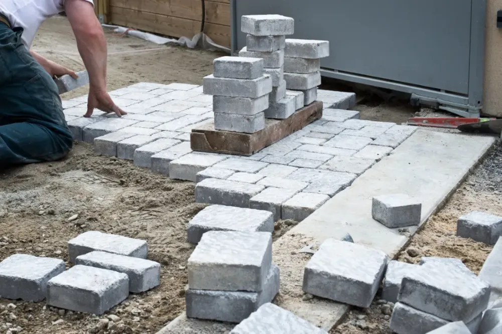 chantier paysager dalles